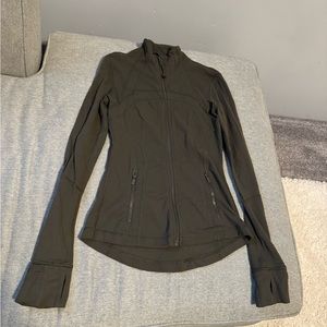 Olive green lululemon define jacket